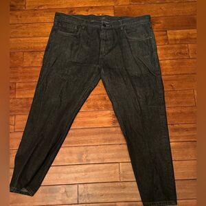 Sean John Mens 42x30 ‎ Relaxed Fit Black Denim Wide Leg Jeans